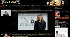 Desktop Screenshot of megadeth.cz